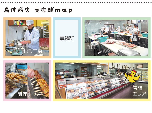 鳥仲商店　実店舗map