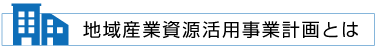 地域産業資源活用事業計画とは